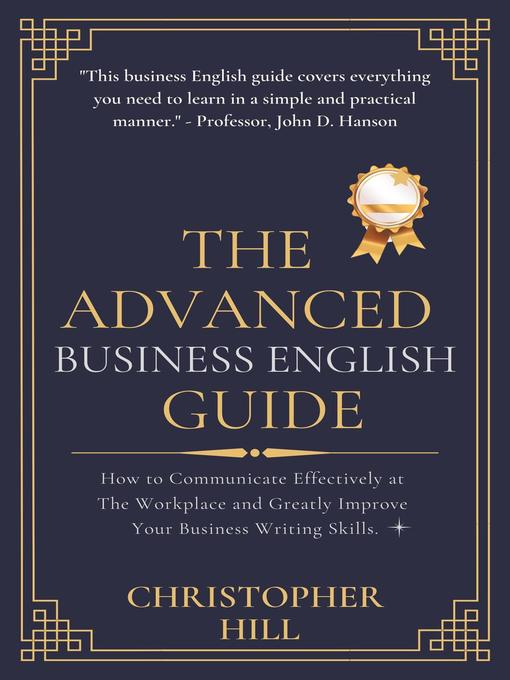 Cover image for The Advanced Business English Guide